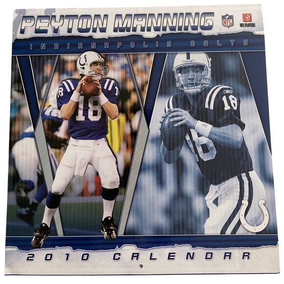 Peyton Manning NFL Indianapolis Colts 2010 Large Photo Calendar 12X12 - Picture 1 of 7